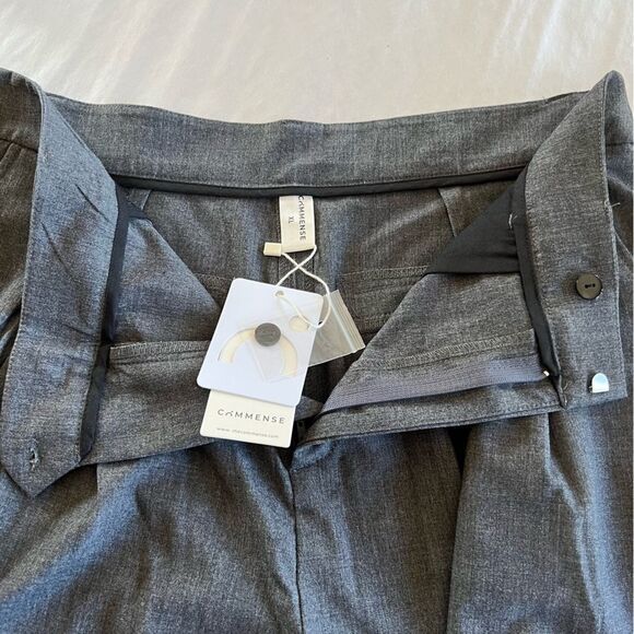 Commense Airstream Straight Leg Dress Pants Size XL Grey Cuffed High Waisted NWT - Picture 9 of 16